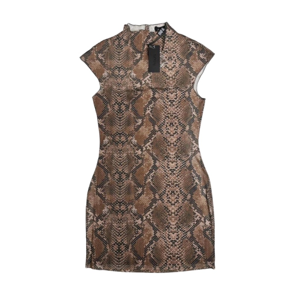 H:OURS Minju Mini Dress - Acid Snake